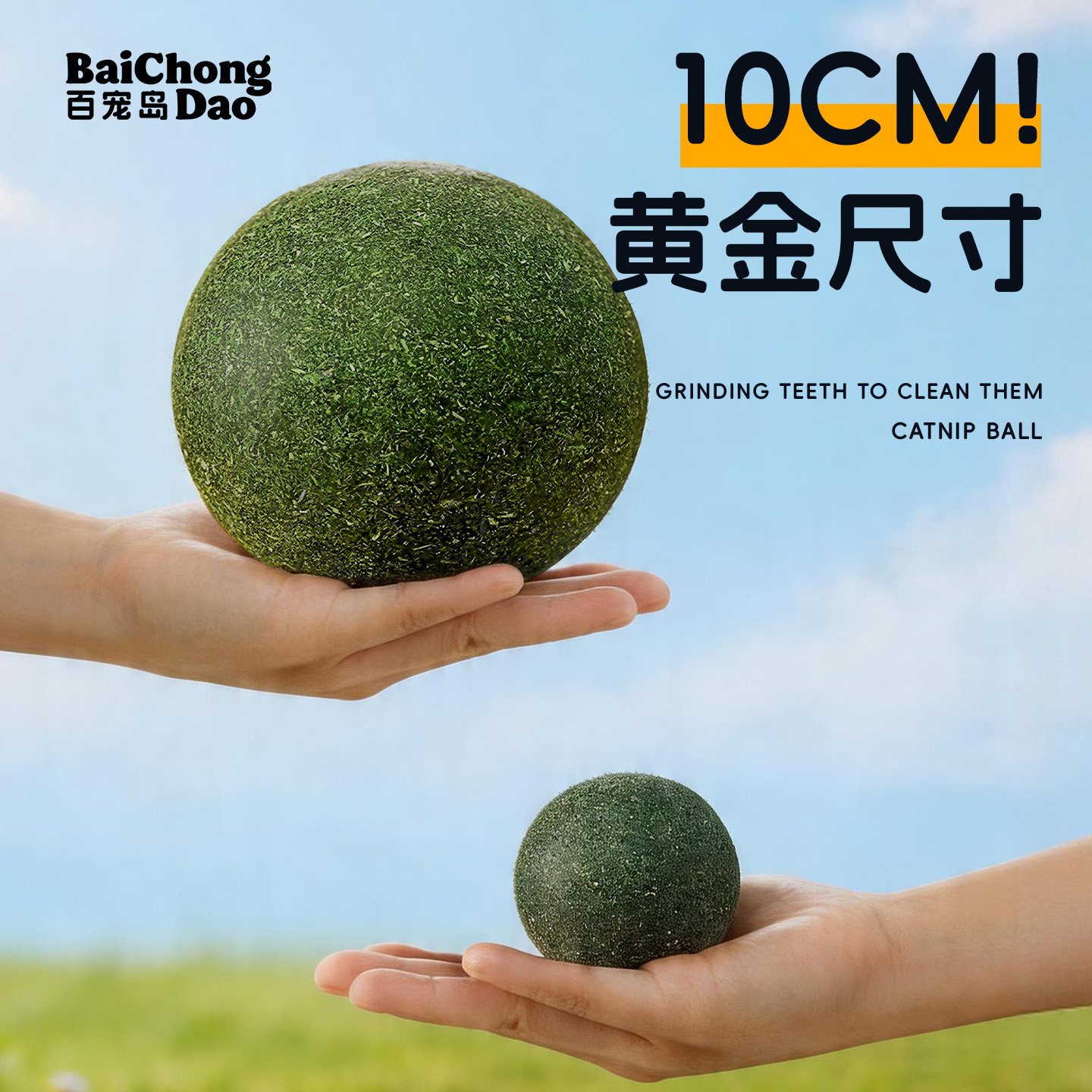 10cm大号猫薄荷球 猫咪的磨牙洁齿快乐球
